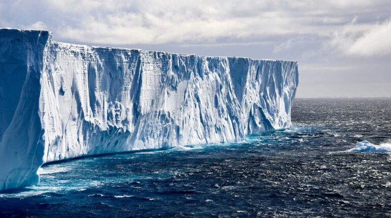 The ice meets the sea
