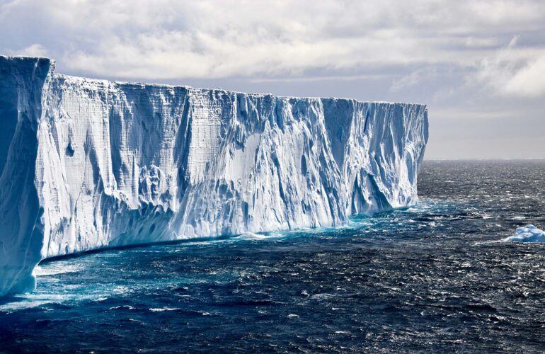 The ice meets the sea