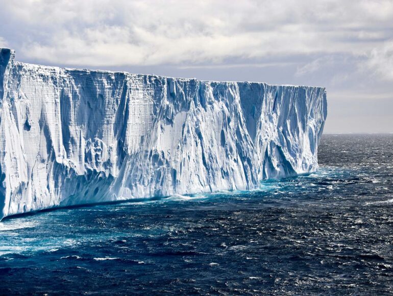 The ice meets the sea