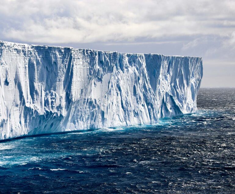 The ice meets the sea