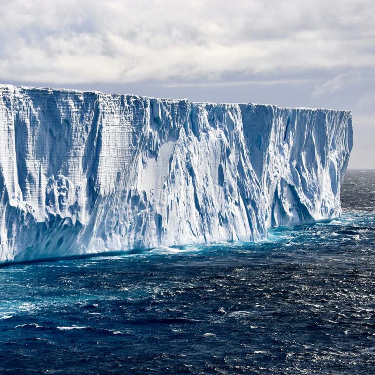 The ice meets the sea