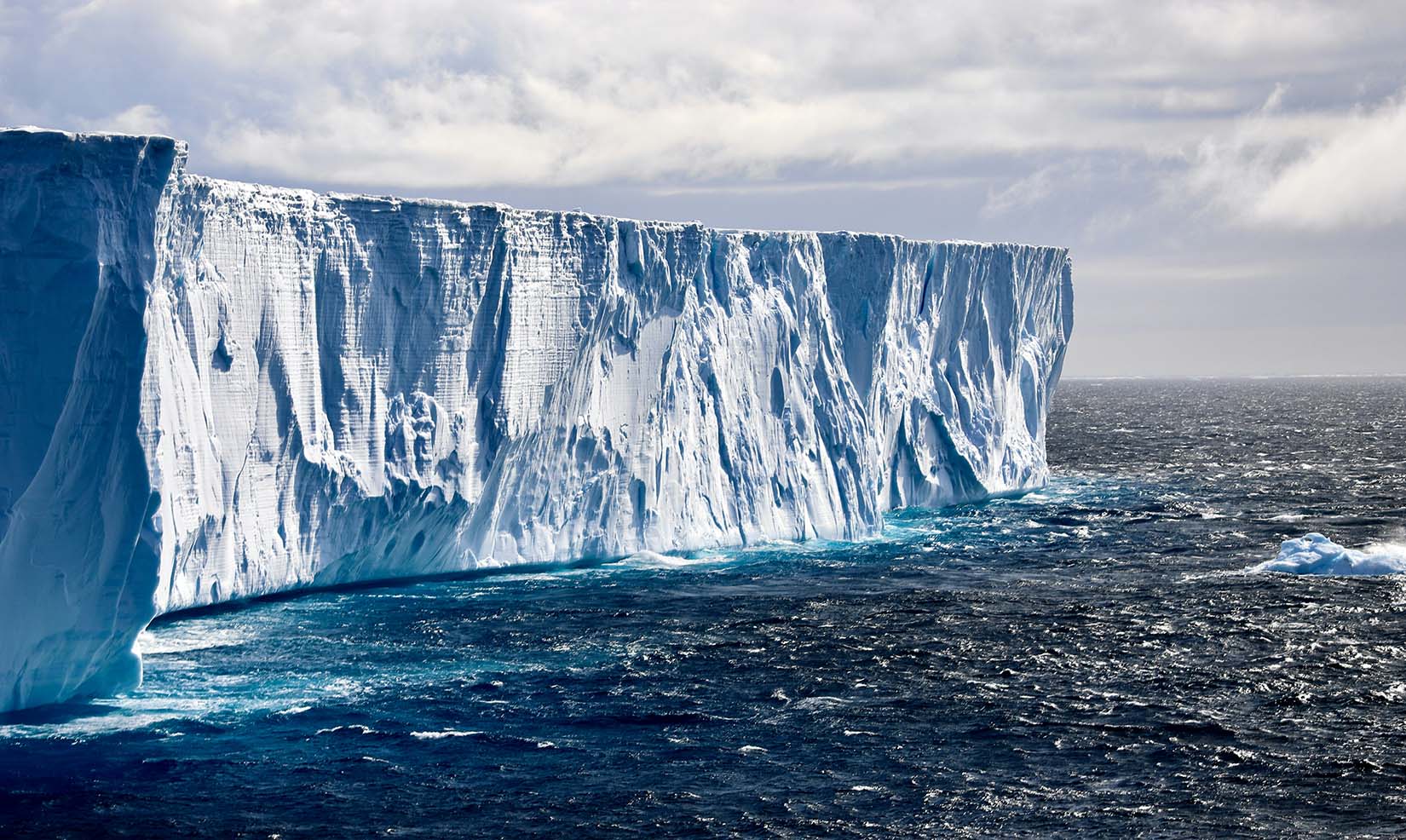 The ice meets the sea